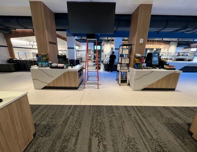 Service counters at Johnson & Johnson World Headquarters