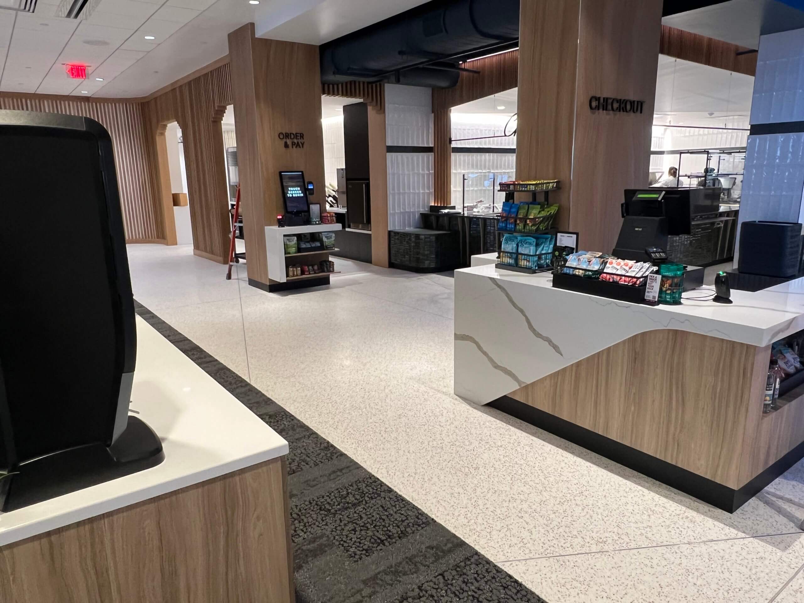 Service counters at Johnson & Johnson World Headquarters