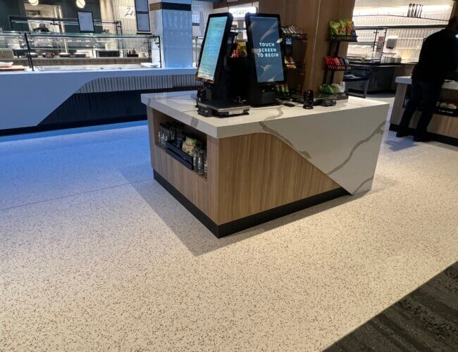 Service counters at Johnson & Johnson World Headquarters