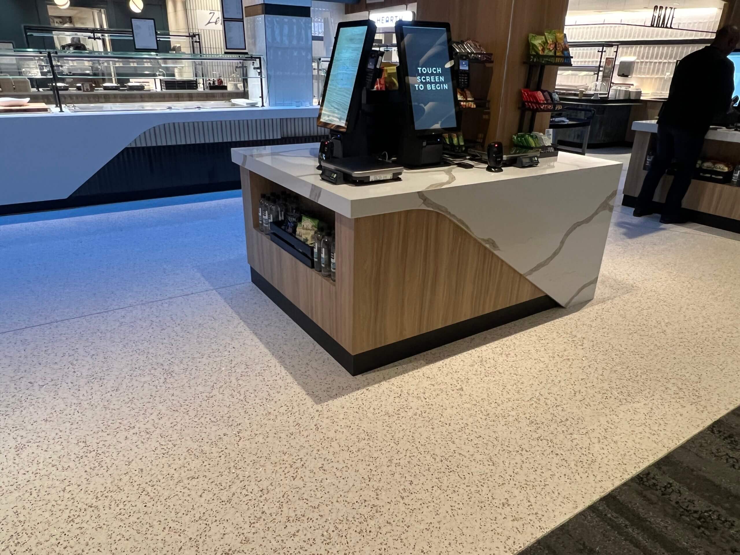 Service counters at Johnson & Johnson World Headquarters