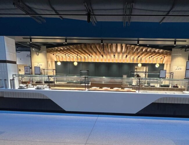 Service counters at Johnson & Johnson World Headquarters