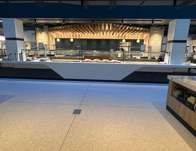 Service counters at Johnson & Johnson World Headquarters