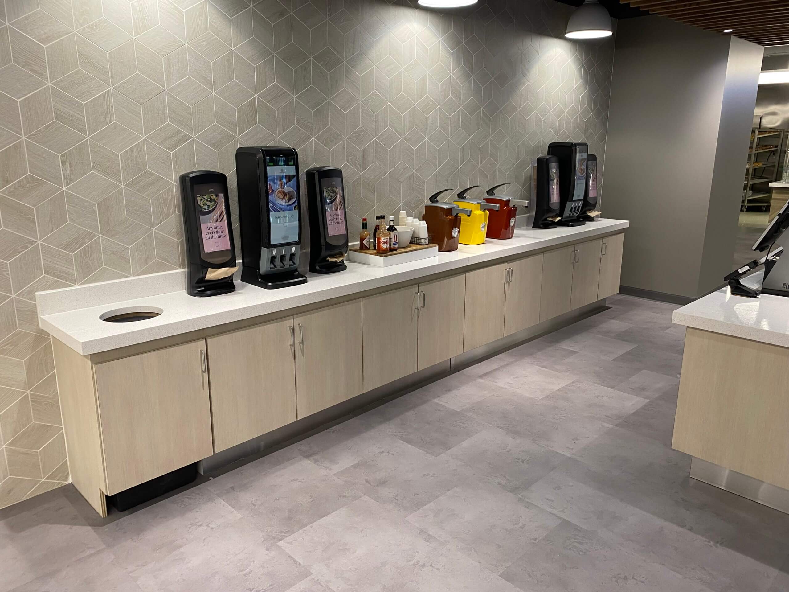 Service counters at Marathon Petroleum Headquarters