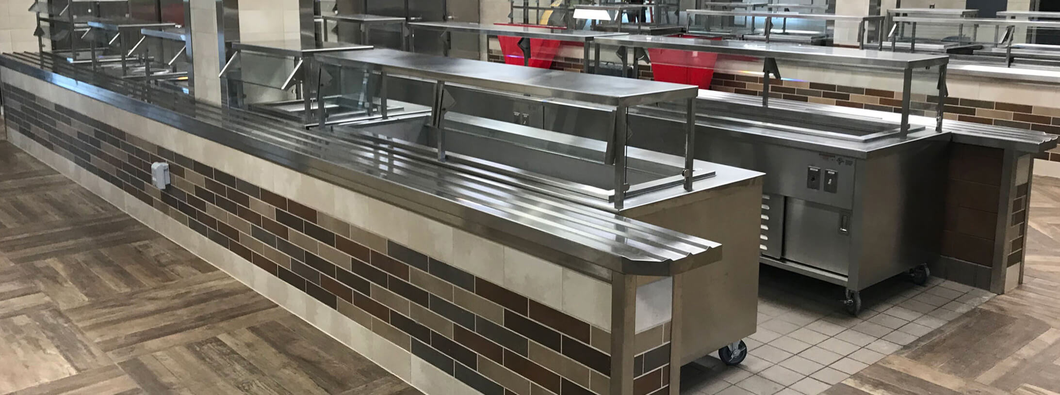 Serving counter at Fort Lee AIT Barracks