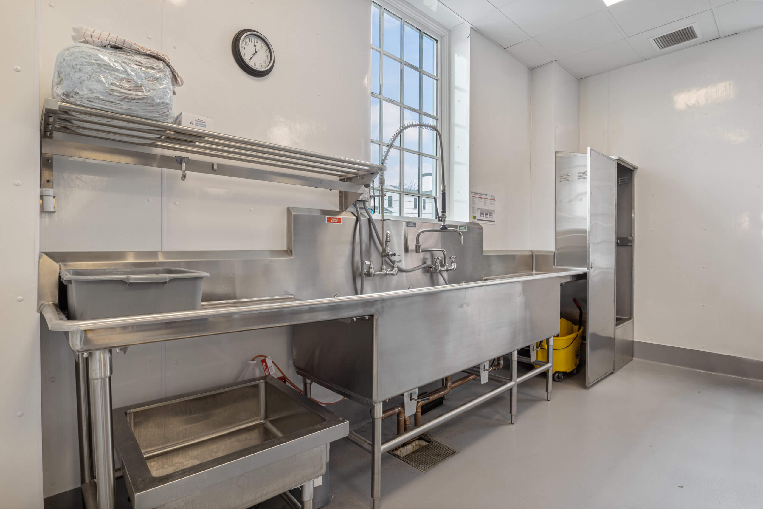 The back of service counter at Phillips Exeter Academy