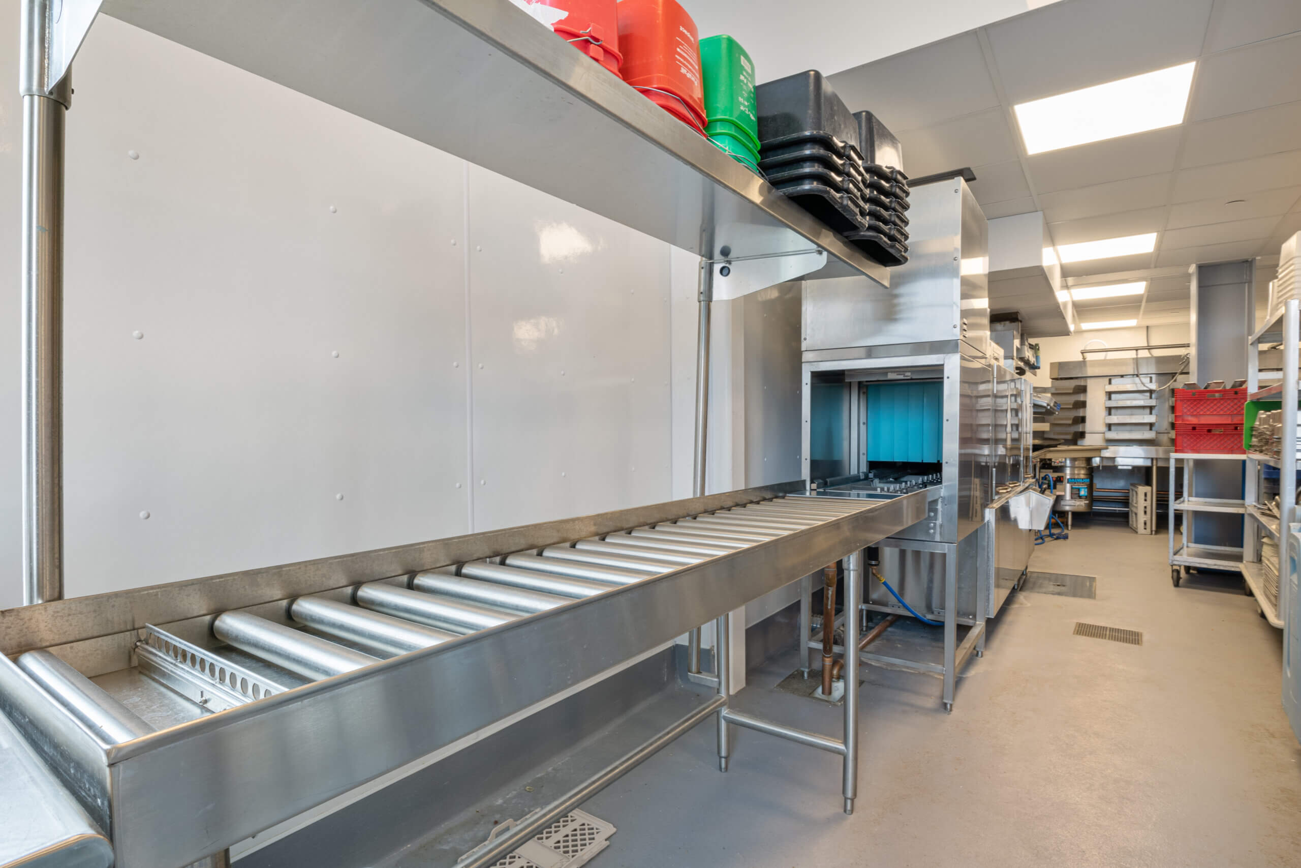 The back of service counter at Phillips Exeter Academy