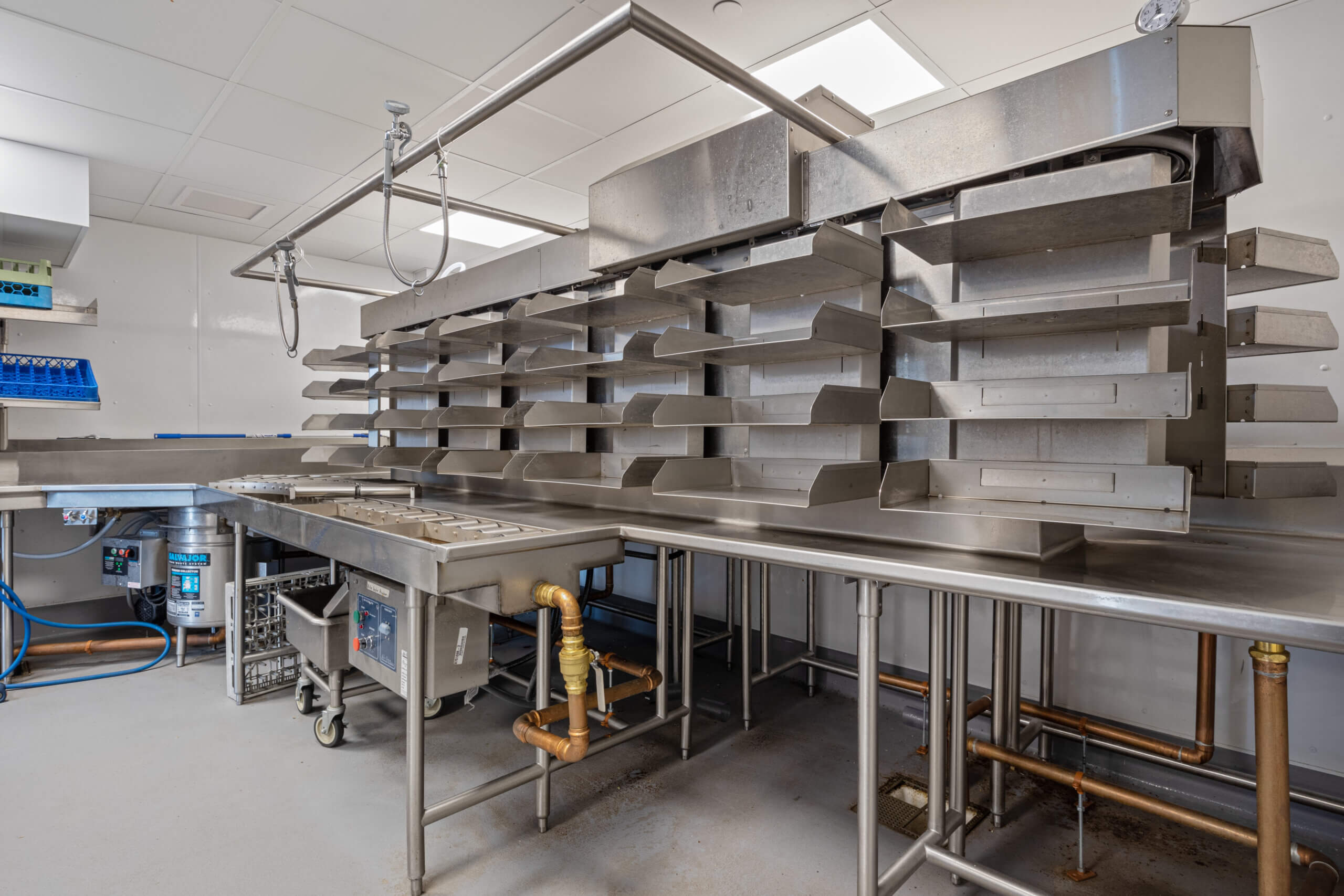 The back of service counter at Phillips Exeter Academy