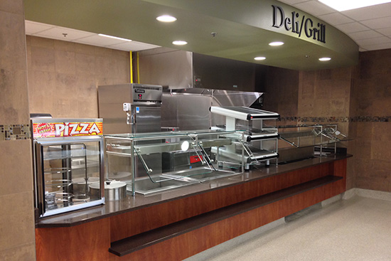 Service counters at Corning Hospital