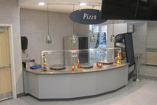 Service counters at West Springfield High School